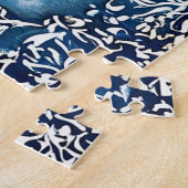 Snow maiden Schönes Winterportrait Puzzle (Seite)