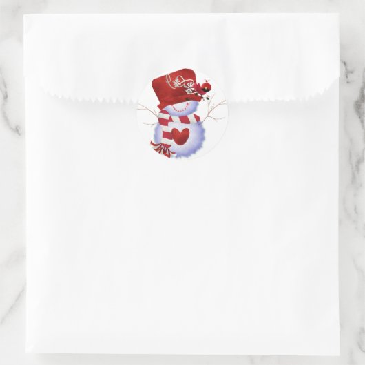 Snow Man Sticker (Tasche)