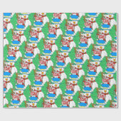 Snow Man, Texas, Geschenkpapier (Flach)