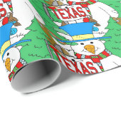 Snow Man, Texas, Geschenkpapier (Rolleneckpunkt)