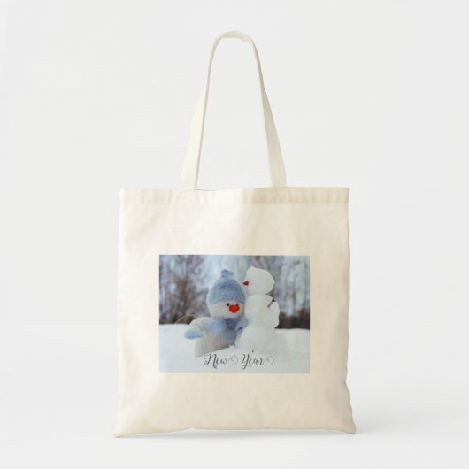 Snow man Tote Bag Tragetasche (Vorne)