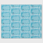 Snow Man Weihnachtswrapper Geschenkpapier (Flach)
