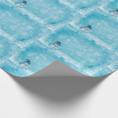 Snow Man Weihnachtswrapper Geschenkpapier (Ecke)