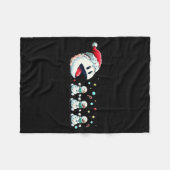 Snow Man Xmas Tee Snowman Gamer Fleecedecke (Vorderseite (Horizontal))