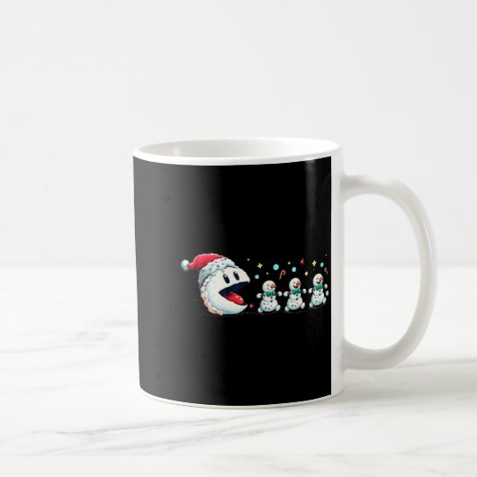 Snow Man Xmas Tee Snowman Gamer  Kaffeetasse (Rechts)