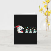 Snow Man Xmas Tee Snowman Gamer Karte (Gelbe Blume)