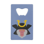 Snow Monkey Samurai Geldbeutel Flaschenöffner (Vorderseite)