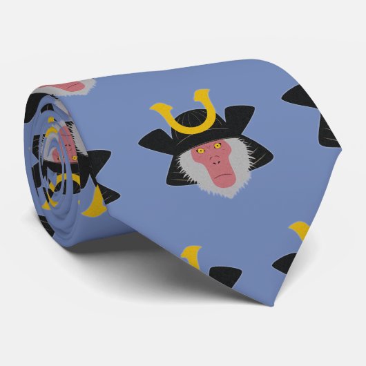 Snow Monkey Samurai Krawatte (Gerollt)