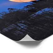 Snow Moon Rising Poster (Ecke)