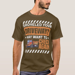 Snow Motif für Schneepflug-Treiber T-Shirt