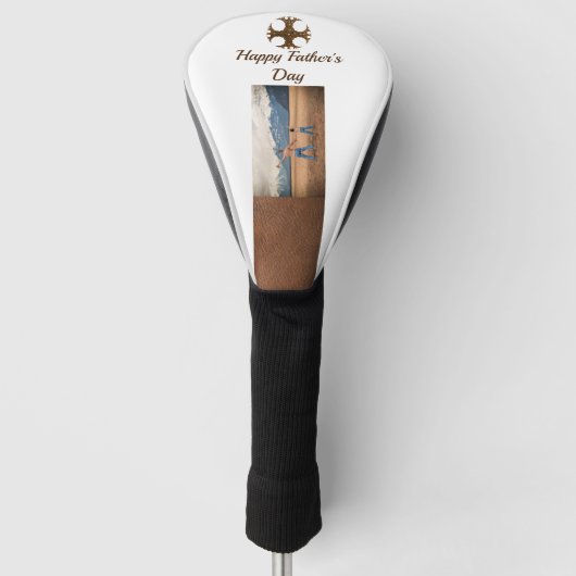 Snow Mountain Father's Day Foto Golf Headcover (Vorderseite)