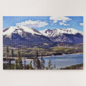Snow Mountain Lake Scene Riesenpuzzle Puzzle (Horizontal)
