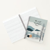 Snow Mountains Abstrakt Art Notebook Journal Notizblock (Innenseite)