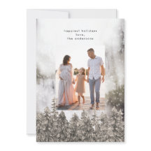 Snow Mountains Bäume Weihnachten Ein Foto