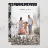 Snow Mountains Bäume Weihnachten Ein Foto (Vorne/Hinten)