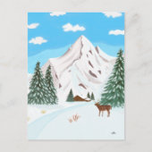 Snow Mountains Postkarte (Vorderseite)