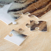 Snow Mountains Tierisches Foto Tiger Winter Puzzle (Seite)