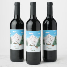 Snow Mountains Weinlabel