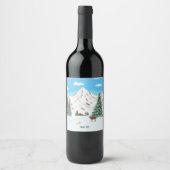 Snow Mountains Weinlabel Weinetikett (Vorderseite)