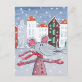 Snow Mouse Postkarte (Vorderseite)