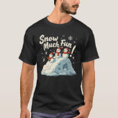 Snow Much Fuch Weihnachten T-Shirt (Vorderseite)
