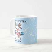 Snow Much Fun | Cute Winter Coffee Mug Kaffeetasse (Vorderseite Links)