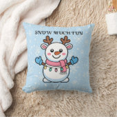 Snow Much Fun | Cute Winter Pillow Kissen (Decke)
