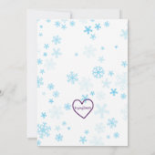 Snow Much Fun, ice skating animals winter birthday Einladung (Rückseite)