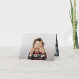 Snow much fun photo script text and tartan family