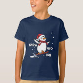 Snow Much Fun Pinguin Tshirt Design (Vorderseite)