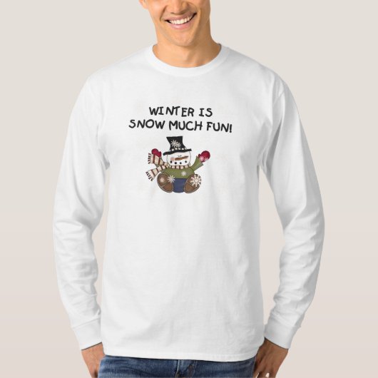 Snow Much Fun Snowman Tshirts und Geschenke (Vorderseite)