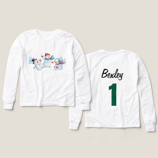 Snow Much Laughter & Fun, Snowmen  (Design Vorderseite & Rückseite)