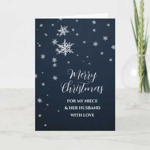 Snow Niece & Ihr Ehemann frohe Weihnachten Karte