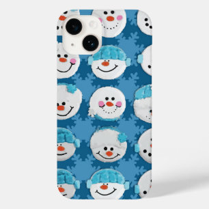 Snow Niedlich Baby Blue Winter Snowman Case-Mate i Case-Mate iPhone 14 Hülle