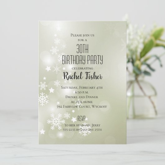 Snow on Sage Elegantes Abstraktes Wasser (Stehend Vorderseite)