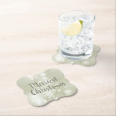 Snow on Sage Elegantes Abstraktes Wasser Untersetzer (Vor Ort)