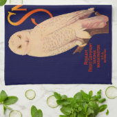 Snow Owl Birne der 30er Jahre - Fruchtkariezeichen Geschirrtuch (Gefaltet)