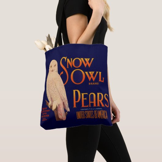 Snow Owl Birne der 30er Jahre - Fruchtkariezeichen Tasche (Von Nahem)