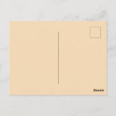 Snow Owl Frohe Weihnachten Postkarte (Rückseite)