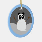 Snow Panda Keramikornament (Rechts)