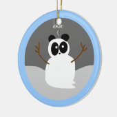 Snow Panda Keramikornament (Links)