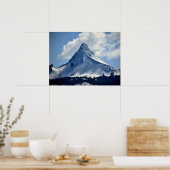 Snow Peak in Side Light Poster (Küche)