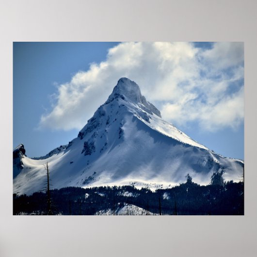 Snow Peak in Side Light Poster (Vorne)