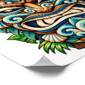 Snow Pearl Tiki Poster (Ecke)