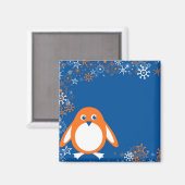 Snow Penguin Magnet (Vorderseite/Rückseite)