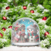  Snow people/Old Fashioned Christmas Snow Globe Schneekugeln (Weihnachten)