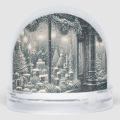  Snow people/Old Fashioned Christmas Snow Globe Schneekugeln (Rückseite)