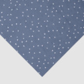 Snow Periwinkle Snowflake Winternacht Weihnachten Seidenpapier (Detail)