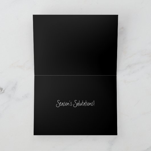 Snow Pig Feiertagskarte (Innenseite)