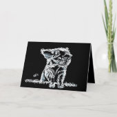 Snow Pig Feiertagskarte (Vorderseite)